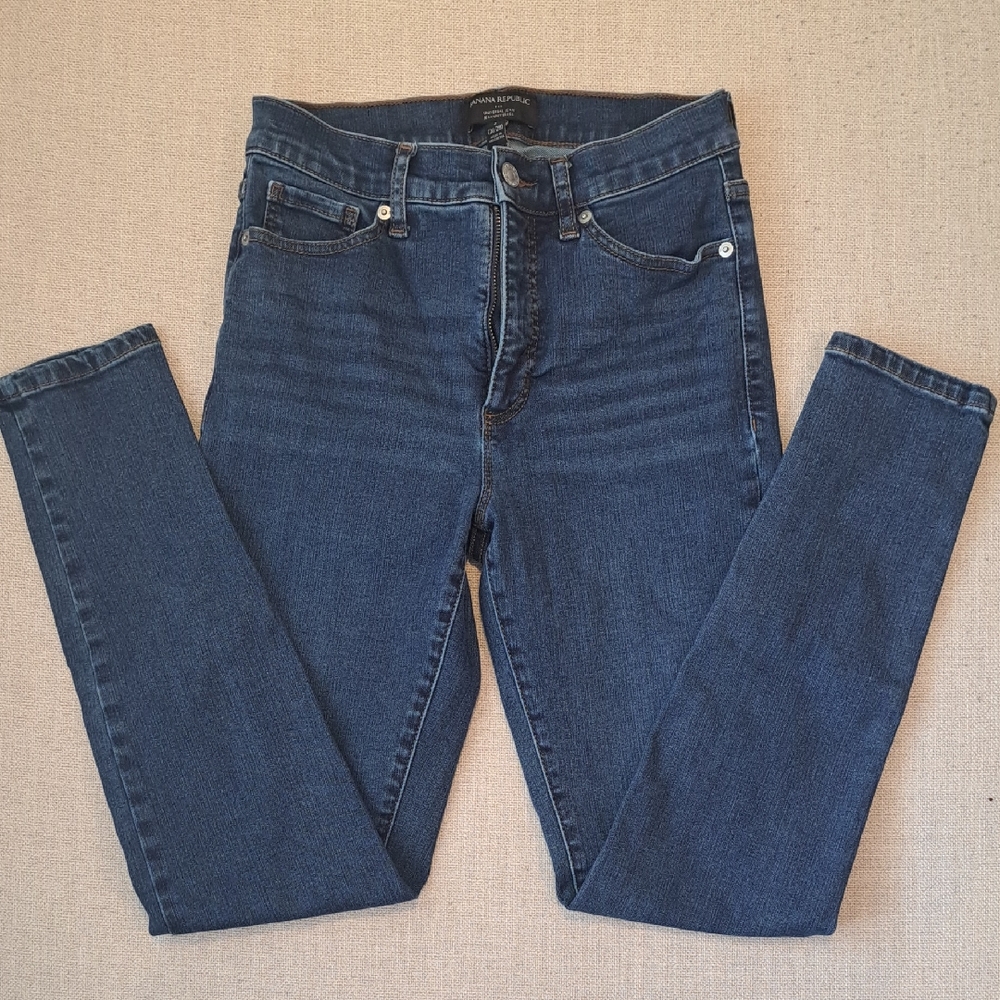 Banana Republic Women's Dark Blue Skinny Jeans